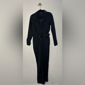Paige Black Long Sleeve Wide Leg Jumpsuit Size 6
